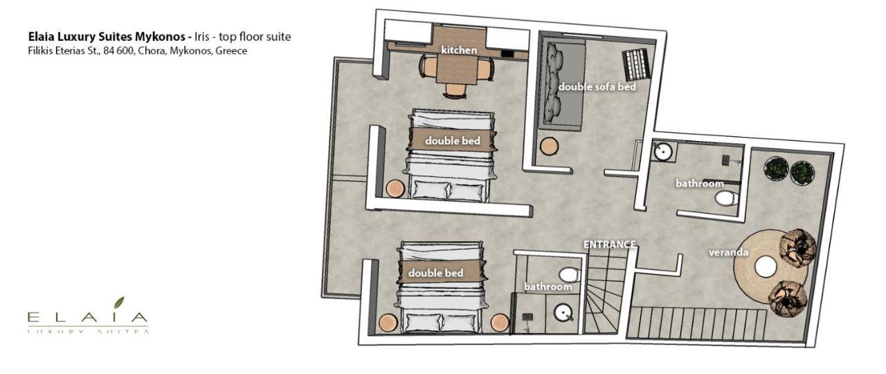 Elaia Luxury Suites Mykonos Mykonos Town Eksteriør bilde